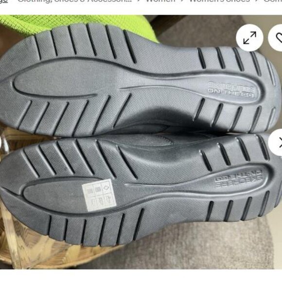 Skechers Shoes Womens 8.5 On The Flex Slip On Black Comfort Low Top 136544 - Picture 5 of 7